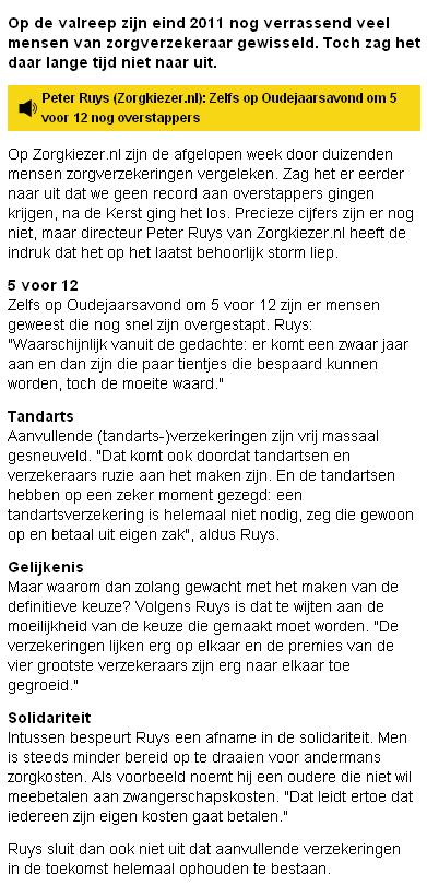 Toch maar overstappen